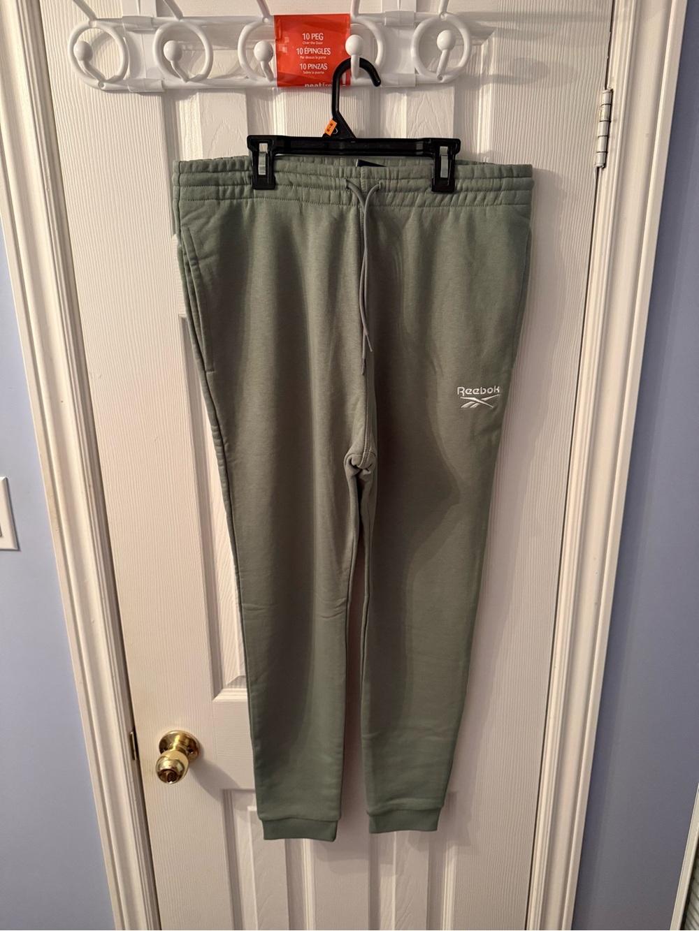 Reebok Men’s Olive Drawstring Jogger Sweatpants